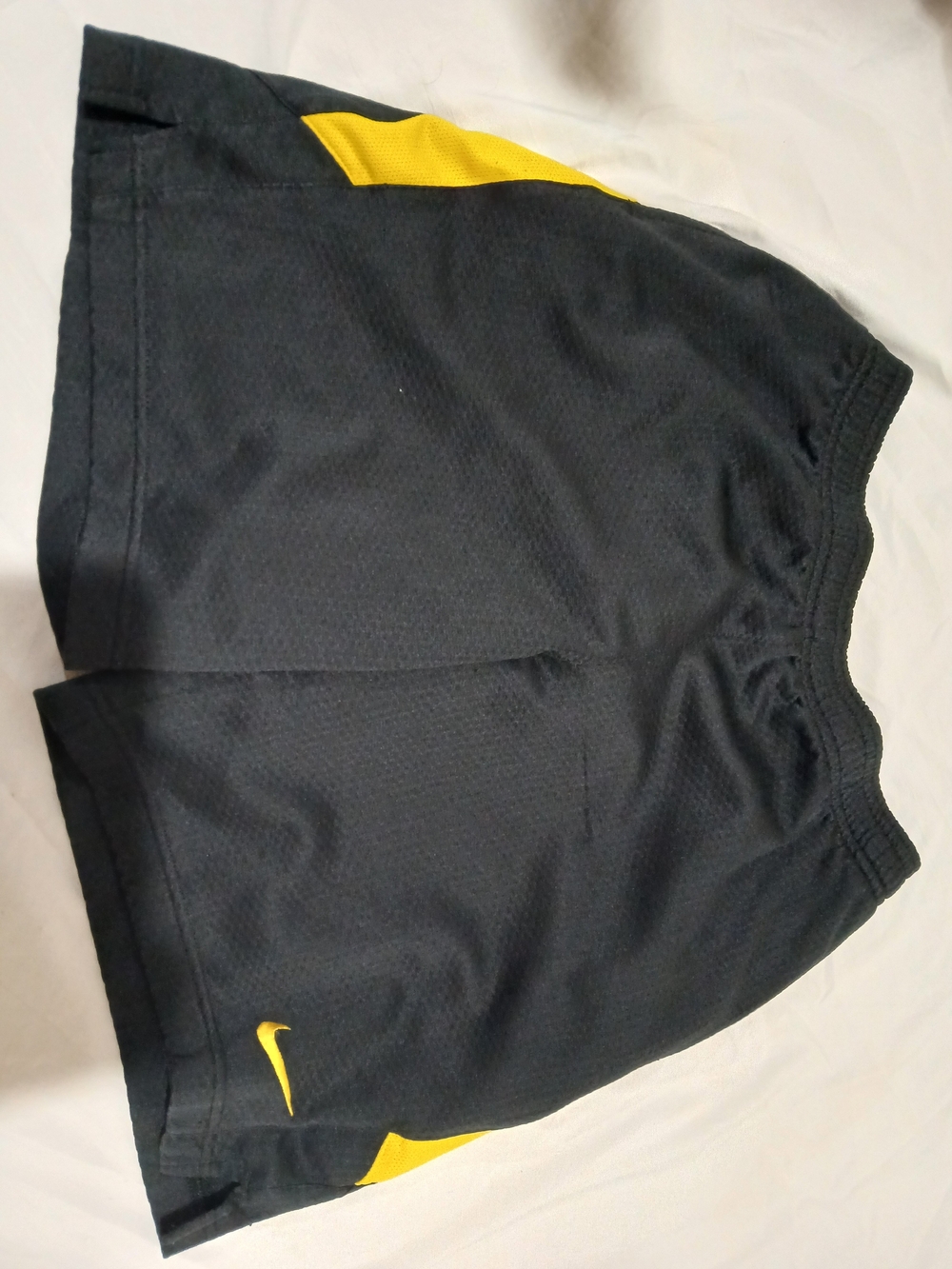 Nike Kids Black & Yellow Athletic Shorts